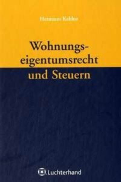 Wohnungseigentumsrecht und Steuern   