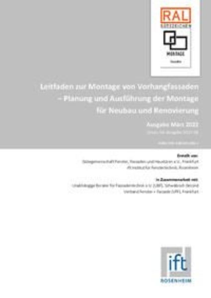 Leitfaden zur Montage von Vorhangfassaden