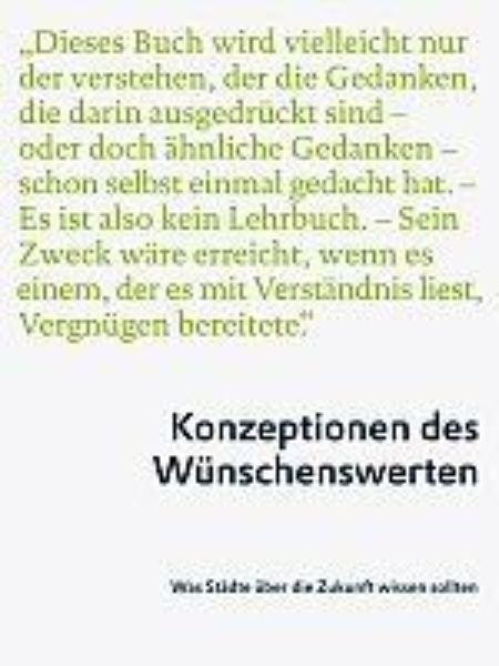 Konzeptionen des Wünschenswerten   