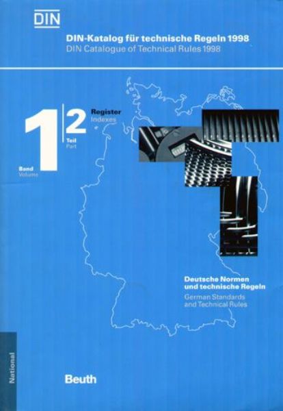 DIN-Katalog für technische Regeln 1998