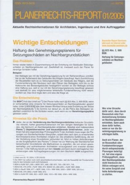 Planerrechts-Report