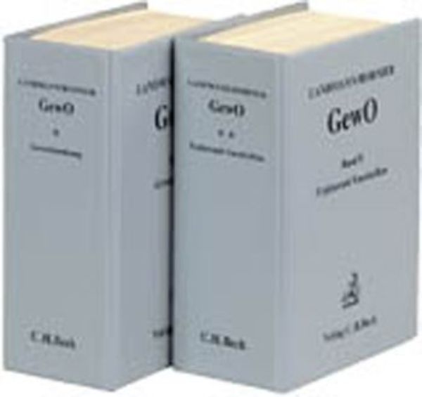 Gewerbeordnung und ergänzende Vorschriften GewO