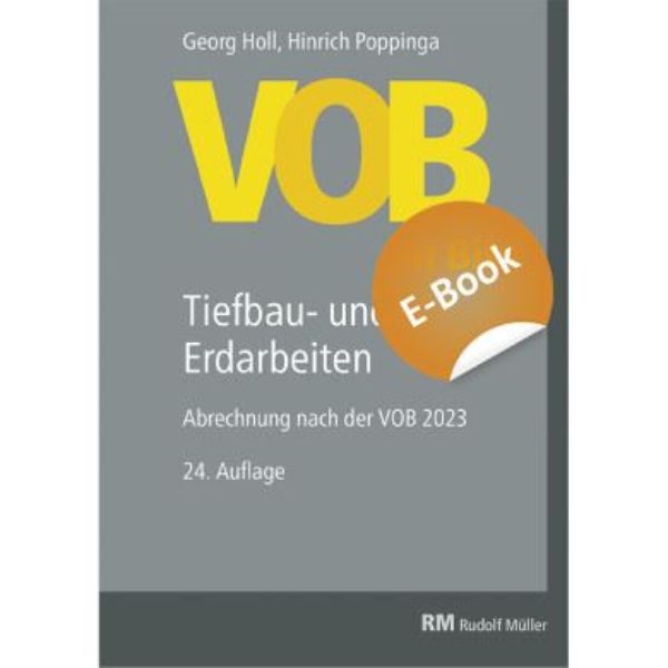 VOB im Bild- Tiefbau- und Erdarbeiten  EBOOK