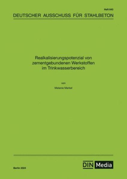 Realkalisierungspotenzial von zementgebundenen Werkstoffen im Trinkwasserbereich
