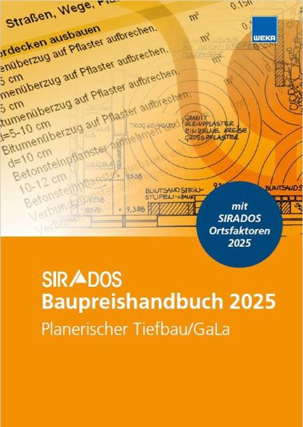 SIRADOS Baupreishandbuch 2025 Planerischer Tiefbau/GaLa
