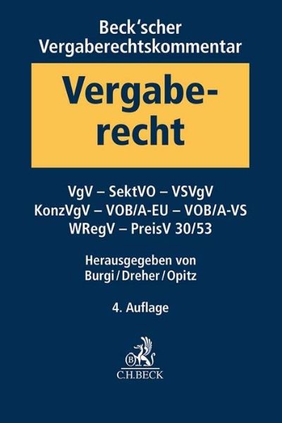 Beck'scher Vergaberechtskommentar Band 2