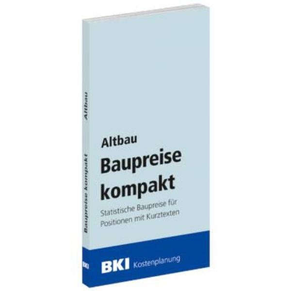 BKI Baupreise kompakt Altbau 2026