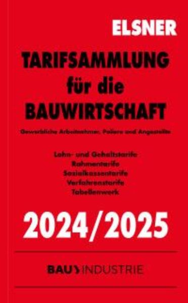 Tarifsammlung für die  Bauwirtschaft  2024/2025