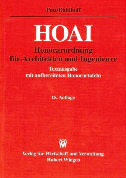 HOAI Honorarordnung für Architekten und Ingenieure - 2021