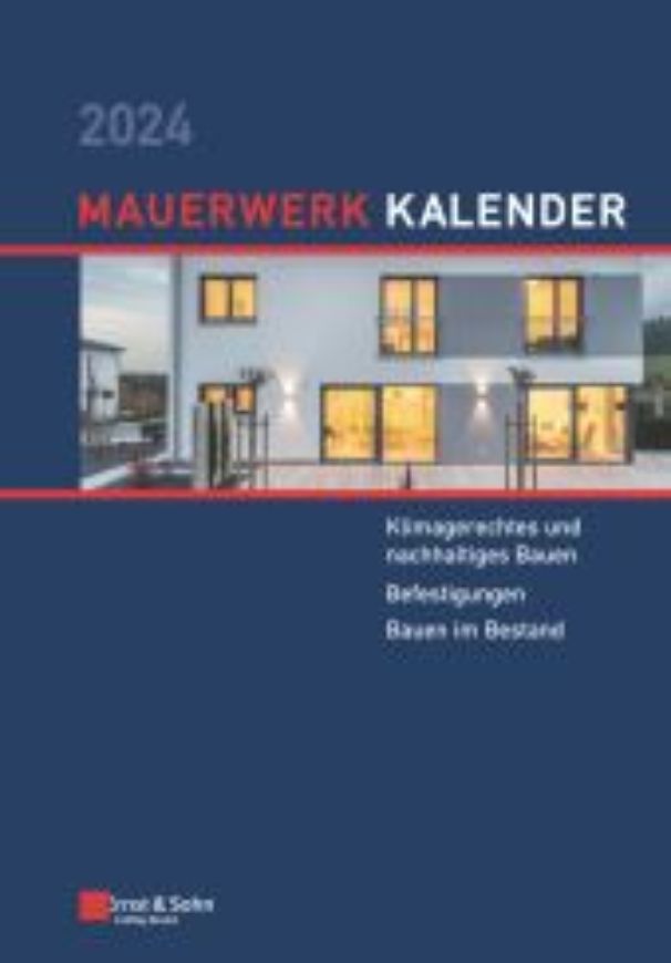 Mauerwerk-Kalender 2024 Fortsetzungsbezug